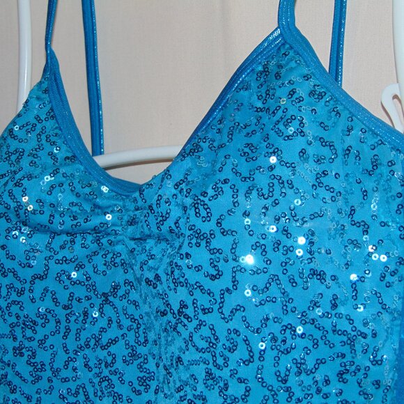 Balera Blue Sequin Camisole MA - Picture 2 of 6